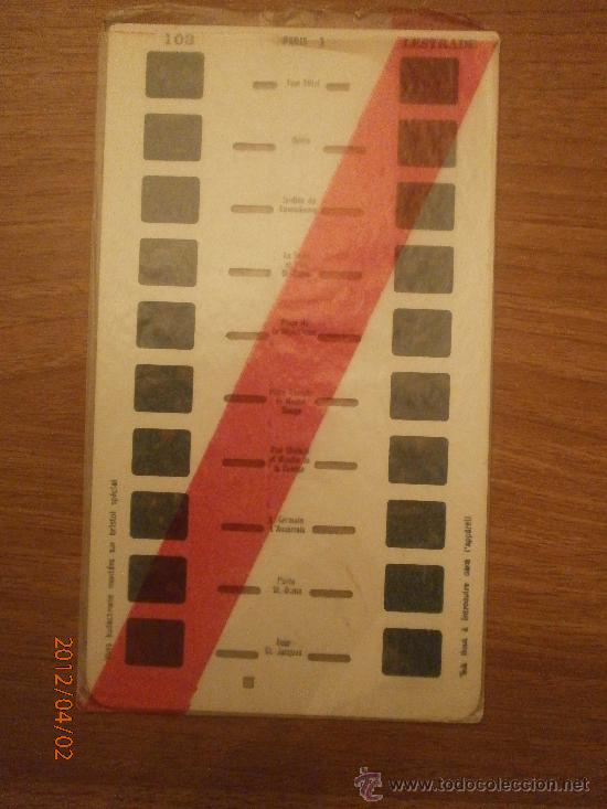 Fotografia antiga: CARTON DIAPOSITIVAS STEREOSCOPE LESTRADE PARIS N&ordm;3