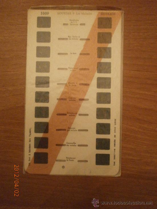 Fotografia antiga: CARTON DIAPOSITIVAS STEREOSCOPE LESTRADE PAMPELUNE