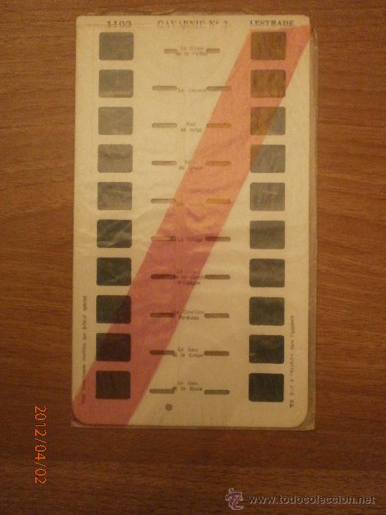Fotografia antiga: CARTON DIAPOSITIVAS STEREOSCOPE LESTRADE CAVERNIE N&ordm; 3