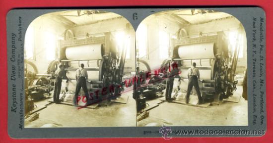 Antique Photography: FOTOGRAFIA ESTEREOSCOPICA, FOTO FABRICA INDUSTRIAL CANADA , ORIGINAL ,S287