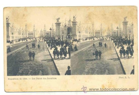 Fotografia antiga: exposition de  1900 .. Les Palais des Invalides .. Phot L. L.