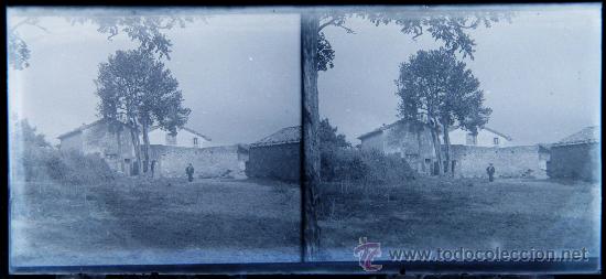 Fotografia antica: NUMULITE C001 Cristal estereosc&oacute;pico Pa&iacute;s Vasco ? Casa de campo imagen antigua animada Catalu&ntilde;a ?