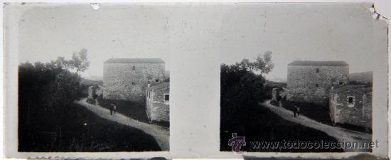 Fotografia antiga: NUMULITE CRI005 Cristal estereosc&oacute;pico Masia Catalana Imagen antigua animada