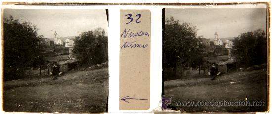 Fotografia antiga: NUMULITE CRI010 Cristal Estereosc&oacute;pico Ni&ntilde;o pueblo desconocido imagen de &eacute;poca
