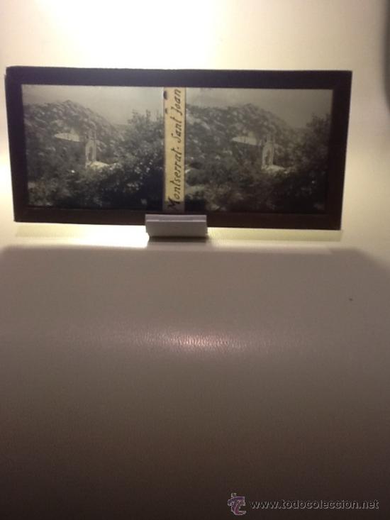 Alte Fotografie: Placa Estereoscopica Cristal (Foto Montserrat Sant Joan)