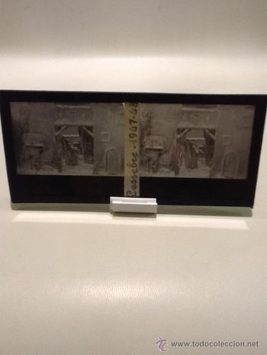 Photographie ancienne: Placa Estereoscopica Cristal (Foto Pessebre 1947)
