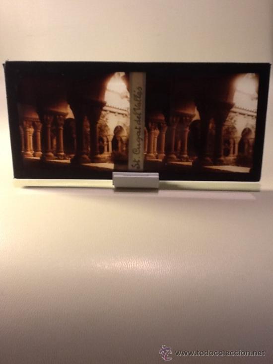Alte Fotografie: Placa Estereoscopica Cristal (Foto Sant Cugat del Valles)