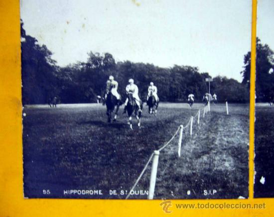 Photographie ancienne: FOTOGRAFIA ESTEREOSCOPICA, HIPODROMO DE STOUEN, S.I.P, REINO UNIDO