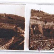 Fotografía antigua: JERUSALEN. MONTE DE LOS OLIVOS. 1859. PLACA CRISTAL ESTEREOSCOPICA POSITIVA. Lote 403346564