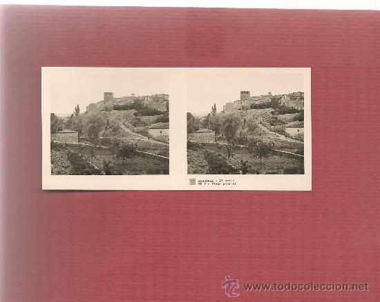 Fotografia antiga: FOTOGRAFIA ESTEREOSCOPICA SIGUENZA vista parcial 1&ordf; serie n&ordm; 2 C.A. 1920,Barcelona,,6* 13