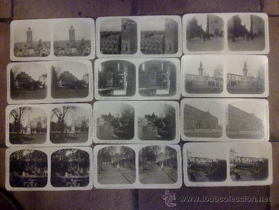 Fotografia antica: Coleccion de 12 esteresoc&oacute;picas de Castell&oacute;n del turismo practico. 17 x 8,50 cm.