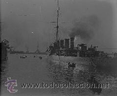 Fotografia antica: Marina. Gran buque. Puerto de Barcelona. c. 1915