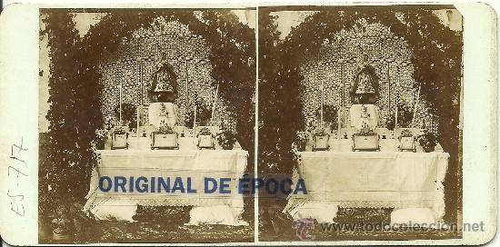 Fotografia antica: (ES-717)FOTOGRAFIA ESTEREOSCOPICA DE MOLLET-ALTAR.ARCHIVO ROS I SALLENT???