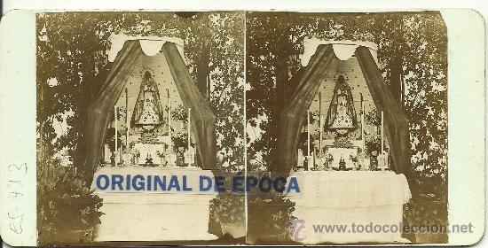 Fotografia antiga: (ES-713)FOTOGRAFIA ESTEREOSCOPICA DE MOLLET-ALTAR.ARCHIVO ROS I SALLENT???