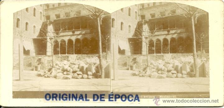 Fotografia antica: (ES-117)FOTOGRAFIA ESTEREOSCOPICA DE MONTSERRAT-CLAUSTROS ANTIGUOS