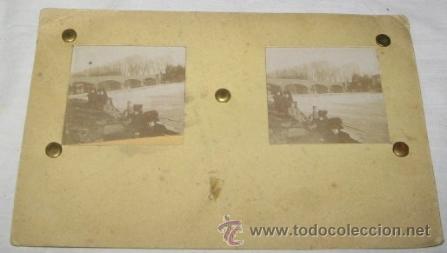Fotografia antica: FOTOGRAF&Iacute;A ESTEREOSC&Oacute;PICA DE SE&Ntilde;ORAS, FECHADA EN 1908
