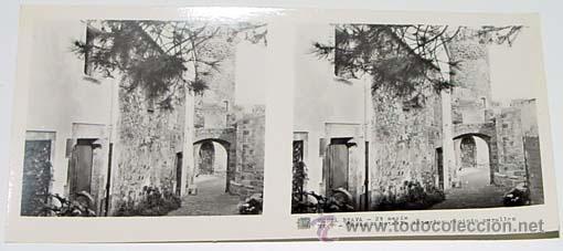 Fotografia antica: ANTIGUA FOTO  ESTEREOSCOPICA DE MONTSERRAT - 6 X 13 CMS - RELLEY - EL ESCANER TOMADO NO HACE JUSTICI
