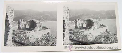 Fotografia antica: ANTIGUA FOTO  ESTEREOSCOPICA DE MONTSERRAT - 6 X 13 CMS - RELLEY - EL ESCANER TOMADO NO HACE JUSTICI
