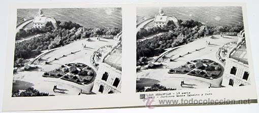 Fotografia antiga: ANTIGUA FOTO  ESTEREOSCOPICA DE SAN SEBASTIAN - 6 X 13 CMS - RELLEY - EL ESCANER TOMADO NO HACE JUST
