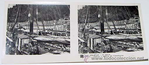 Fotografia antica: ANTIGUA FOTO  ESTEREOSCOPICA DE SAN SEBASTIAN - 6 X 13 CMS - RELLEY - EL ESCANER TOMADO NO HACE JUST