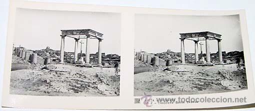 Fotografia antica: ANTIGUA FOTO ESTEREOSCOPICA DE AVILA - 6 X 13 CMS - RELLEY - EL ESCANER TOMADO NO HACE JUSTICIA A LA
