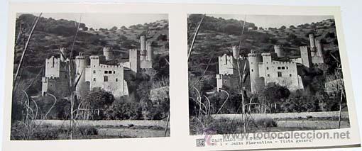 Fotografia antica: ANTIGUA FOTO ESTEREOSCOPICA DE CASTILLOS DE ESPA&Ntilde;A - SANTA FLORENTINA - 6 X 13 CMS - RELLEY - EL ESC
