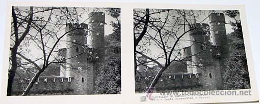 Fotografia antica: ANTIGUA FOTO ESTEREOSCOPICA DE CASTILLOS DE ESPA&Ntilde;A - SANTA FLORENTINA - 6 X 13 CMS - RELLEY - EL ESC