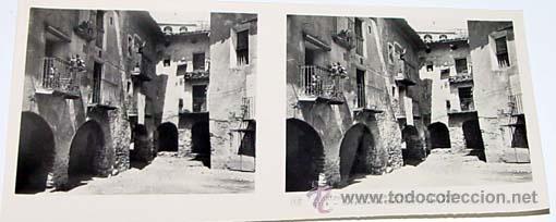 Fotografia antica: ANTIGUA FOTO ESTEREOSCOPICA DE PUEBLOS TIPICOS DE ESPA&Ntilde;A - LERIDA - SARROCA DE BALLERA - 6 X 13 CMS