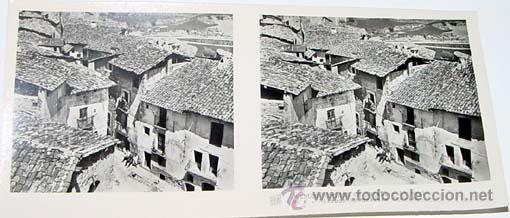 Fotografia antica: ANTIGUA FOTO ESTEREOSCOPICA DE PUEBLOS TIPICOS DE ESPA&Ntilde;A - LERIDA - SARROCA DE BALLERA - 6 X 13 CMS