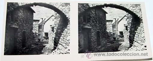 Fotografia antica: ANTIGUA FOTO ESTEREOSCOPICA DE PUEBLOS TIPICOS DE ESPA&Ntilde;A - LERIDA - BOHI - 6 X 13 CMS - RELLEY - EL