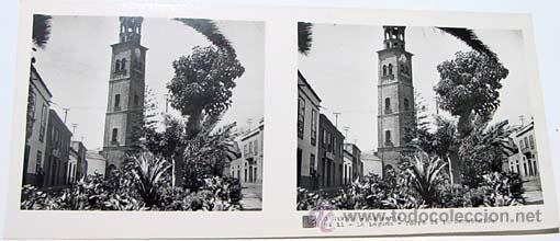 Fotografia antiga: ANTIGUA FOTO ESTEREOSCOPICA DE CANARIAS - 6 X 13 CMS - RELLEY - EL ESCANER TOMADO NO HACE JUSTICIA A
