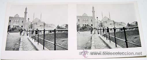 Fotografia antiga: ANTIGUA FOTO ESTEREOSCOPICA DEL CAIRO - EGIPTO - 6 X 13 CMS - RELLEY - EL ESCANER TOMADO NO HACE JUS