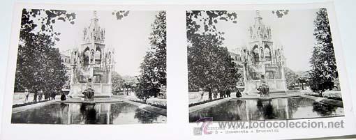 Fotografia antiga: ANTIGUA FOTO ESTEREOSCOPICA DE GINEBRA - SUIZA - 6 X 13 CMS - RELLEY - EL ESCANER TOMADO NO HACE JUS