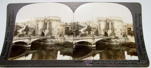 Fotografia antica: ENTRADA A LA CIUDAD DE VERDUN (FRANCIA) - ED. KEYSTONE VIEW COMPANY - MADE IN U.S.A - MIDE 18 X 9 CM