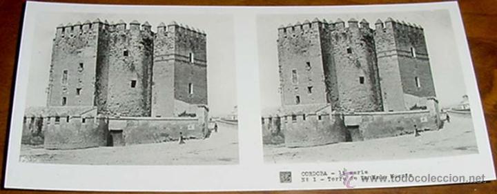 Photographie ancienne: ANTIGUA FOTOGRAFIA ESTEREOSCOPICA DE CORDOBA, TORRE DE LA MALA MUERTE - 1&ordf; SERIE NUM. 1 - MIDE 13 X