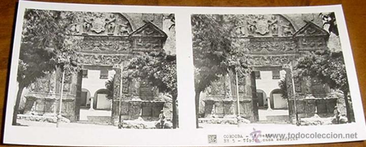 Photographie ancienne: ANTIGUA FOTOGRAFIA ESTEREOSCOPICA DE CORDOBA, TIPICA CASA SE&Ntilde;ORIAL - 1&ordf; SERIE NUM. 5 - MIDE 13 X 6 C