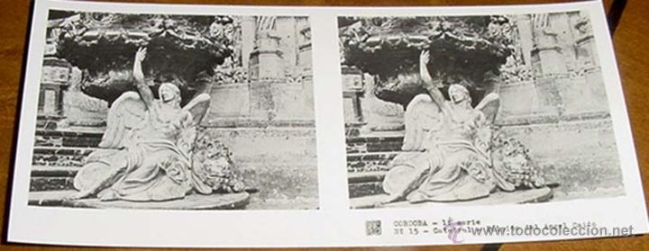 Fotografia antiga: ANTIGUA FOTOGRAFIA ESTEREOSCOPICA DE CORDOBA, CATEDRAL CORO - 1&ordf; SERIE NUM. 15 - MIDE 13 X 6 CMS.