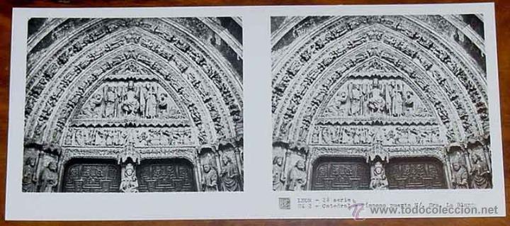 Fotograf&iacute;a antigua: ANTIGUA FOTO ESTEREOSCOPICA DE LEON - COLECCION N. 116 - 2&ordf; SERIE - ED. RELLEY - CATEDRAL - N. 2.