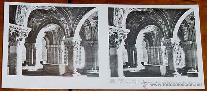 Fotografia antiga: ANTIGUA FOTO ESTEREOSCOPICA DE LEON - COLECCION N. 116 - 2&ordf; SERIE - ED. RELLEY - COLEGIATA DE SAN IS