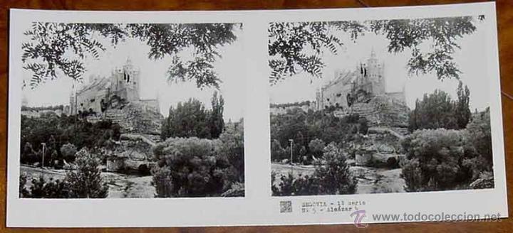 Fotografia antiga: ANTIGUA FOTOGRAFIA ESTEREOSCOPICA DE SEGOVIA - 1&ordf; SERIE - COLECCION NUM. 30 - ED. RELLEY - ALCAZAR -