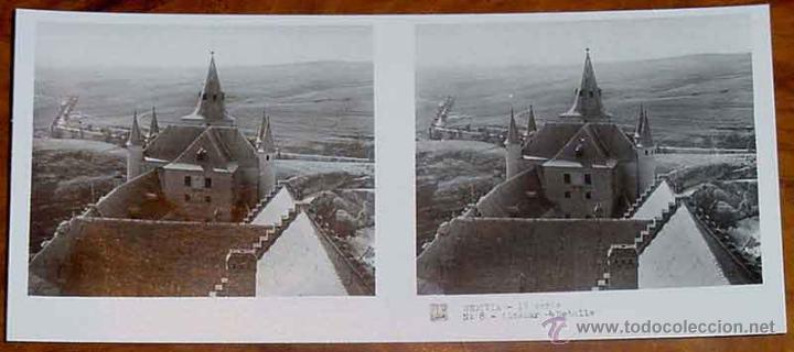 Fotografia antiga: ANTIGUA FOTOGRAFIA ESTEREOSCOPICA DE SEGOVIA - 1&ordf; SERIE - COLECCION NUM. 30 - ED. RELLEY - ALCAZAR -