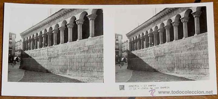 Fotograf&iacute;a antigua: ANTIGUA FOTOGRAFIA ESTEREOSCOPICA DE SEGOVIA - 1&ordf; SERIE - COLECCION NUM. 30 - ED. RELLEY - ATRIO DE