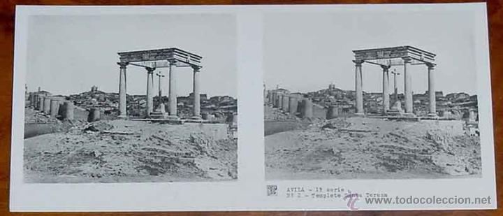 Fotograf&iacute;a antigua: ANTIGUA FOTOGRAFIA ESTEREOSCOPICA DE AVILA - 1&ordf; SERIE - COLECCION NUM. 12 - ED. RELLEY - TEMPLETE SA