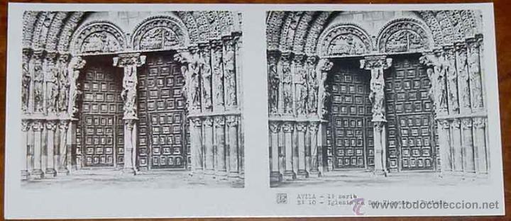 Fotograf&iacute;a antigua: ANTIGUA FOTOGRAFIA ESTEREOSCOPICA DE AVILA - 1&ordf; SERIE - COLECCION NUM. 12 - ED. RELLEY - IGLEISA DE