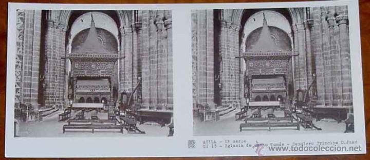 Antique Photography: ANTIGUA FOTOGRAFIA ESTEREOSCOPICA DE AVILA - 1&ordf; SERIE - COLECCION NUM. 12 - ED. RELLEY - IGLESIA DE