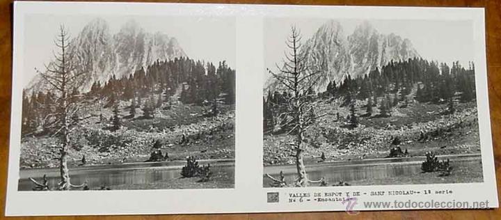Fotograf&iacute;a antigua: ANTIGUA FOTO ESTEREOSCOPICA DE LERIDA VALLES DE ESPOT Y DE SAN NICOLAU - PIRINEO DE LERIDA - COLECCI