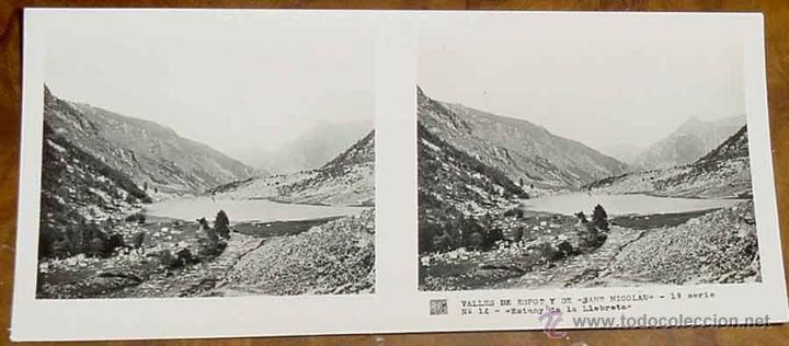 Fotografia antiga: ANTIGUA FOTO ESTEREOSCOPICA DE LERIDA VALLES DE ESPOT Y DE SAN NICOLAU - PIRINEO DE LERIDA - COLECCI