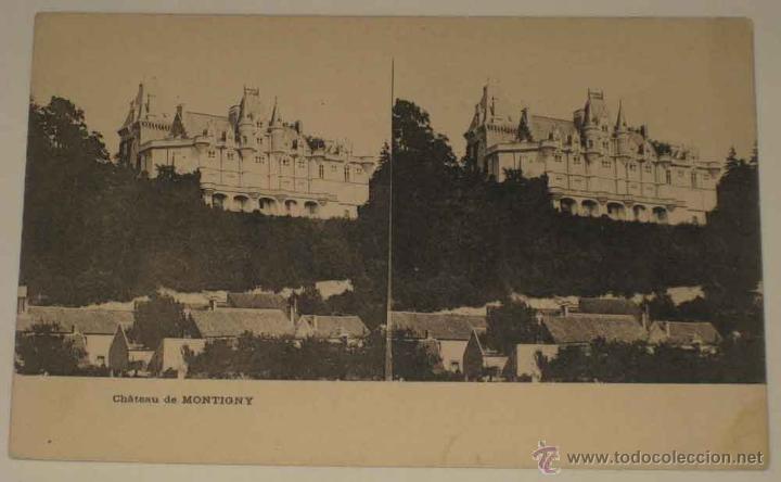 Fotografia antica: ANTIGUA POSTAL ESTEREOSCOPICA DE MONTIGNY - ESTEREOSCOPIA - NO CIRCULADA - SIN DIVIDIR.