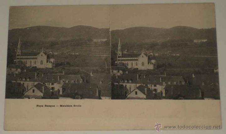 Fotografia antica: ANTIGUA POSTAL ESTEREOSCOPICA DE MONTECARLO - ESTEREOSCOPIA - NO CIRCULADA - SIN DIVIDIR.