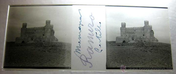 Fotografia antiga: ANTIGUA FOTOGRAFIA ESTEREOSCOPICA DE CASTILLO DE ESPA&Ntilde;A - EN CRISTAL - MIDE 10,7 X 4,4 CMS.